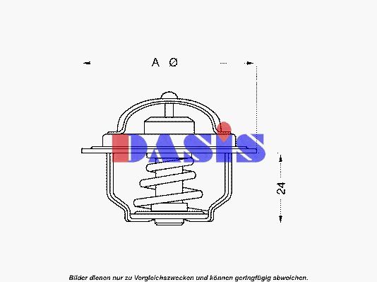 AKS DASIS Термостат, охлаждающая жидкость 750896N